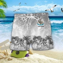 Newcastle United FC Custom Name Unique Tropical Pattern Aloha Outfit