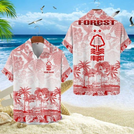 Nottingham Forest FC Custom Name Unique Tropical Pattern Aloha Outfit