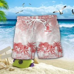 Nottingham Forest FC Custom Name Unique Tropical Pattern Aloha Outfit