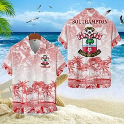 Southampton FC Custom Name Unique Tropical Pattern Aloha Outfit