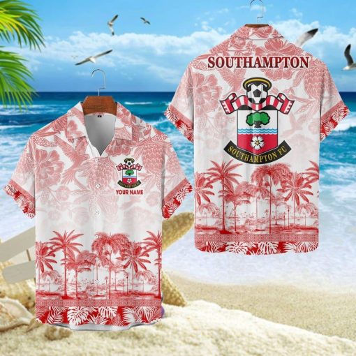 Southampton FC Custom Name Unique Tropical Pattern Aloha Outfit