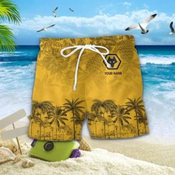 Wolverhampton Wanderers FC Custom Name Unique Tropical Pattern Aloha Outfit