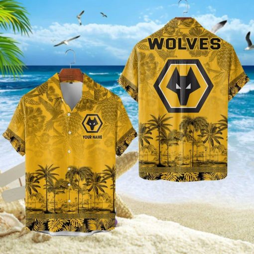 Wolverhampton Wanderers FC Custom Name Unique Tropical Pattern Aloha Outfit