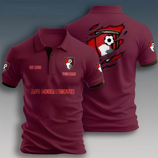 AFC Bournemouth Custom Name New Design Polo Shirt AFC Bournemouth Custom Name New Design Polo Shirt