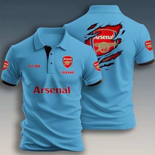 Arsenal FC Custom Name New Design Polo Shirt Arsenal FC Custom Name New Design Polo Shirt