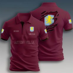 Aston Villa FC Custom Name New Design Polo Shirt