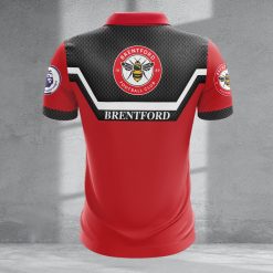 Brentford FC Custom Name New Design Zipper Polo Shirt