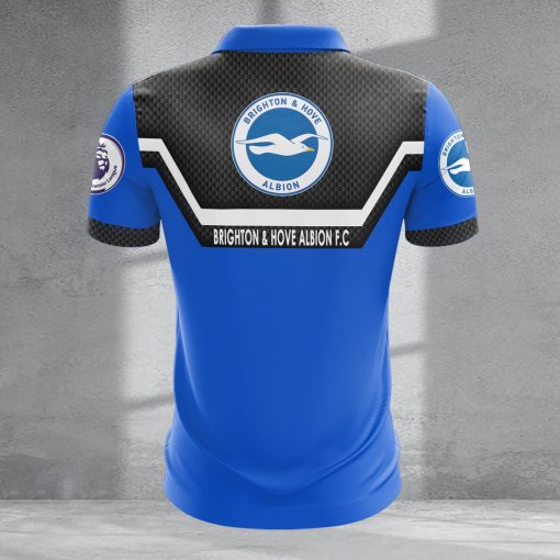Brighton Hove Albion FC Custom Name New Design Zipper Polo Shirt Brighton Hove Albion FC Custom Name New Design Zipper Polo Shirt