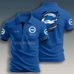 Brighton Hove Albion FC Custom Name New Design Polo Shirt