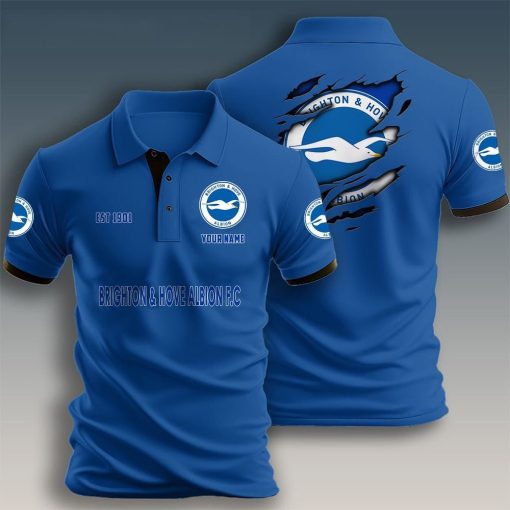 Brighton Hove Albion FC Custom Name New Design Polo Shirt