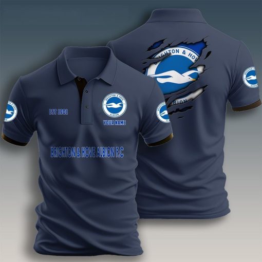 Brighton Hove Albion FC Custom Name New Design Polo Shirt Brighton Hove Albion FC Custom Name New Design Polo Shirt