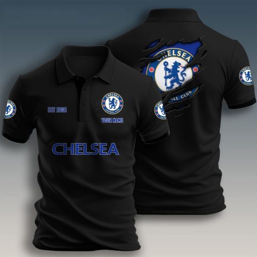 Chelsea FC Custom Name New Design Polo Shirt Chelsea FC Custom Name New Design Polo Shirt