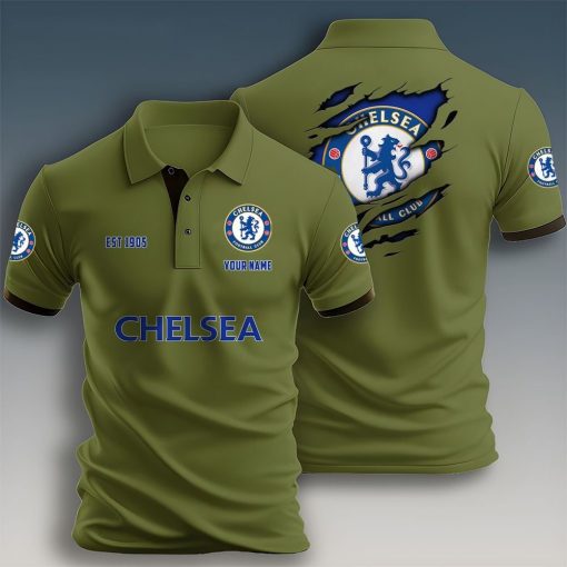 Chelsea FC Custom Name New Design Polo Shirt Chelsea FC Custom Name New Design Polo Shirt
