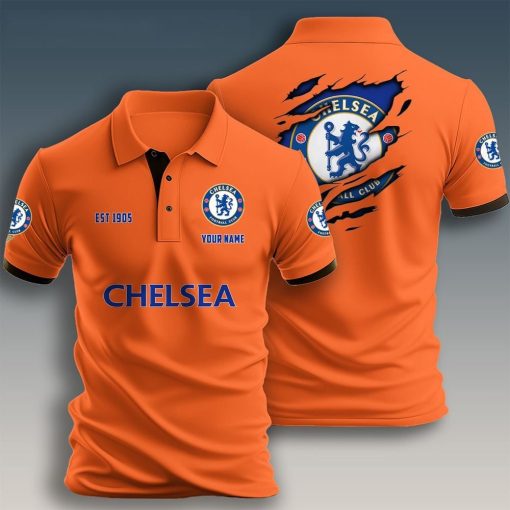 Chelsea FC Custom Name New Design Polo Shirt Chelsea FC Custom Name New Design Polo Shirt