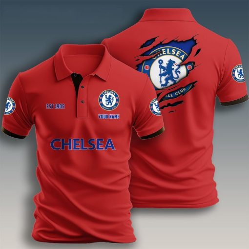 Chelsea FC Custom Name New Design Polo Shirt Chelsea FC Custom Name New Design Polo Shirt