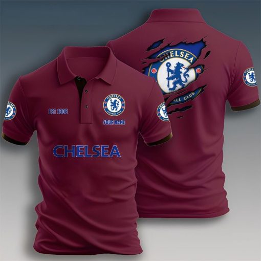 Chelsea FC Custom Name New Design Polo Shirt Chelsea FC Custom Name New Design Polo Shirt