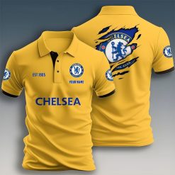 Chelsea FC Custom Name New Design Polo Shirt