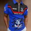 Crystal Palace FC Custom Name New Design Zipper Polo Shirt