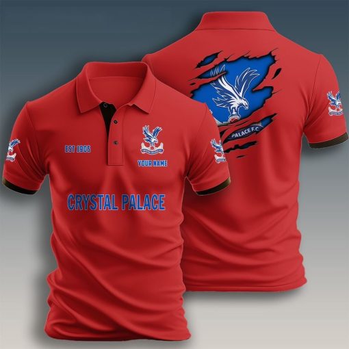 Crystal Palace FC Custom Name New Design Polo Shirt Crystal Palace FC Custom Name New Design Polo Shirt