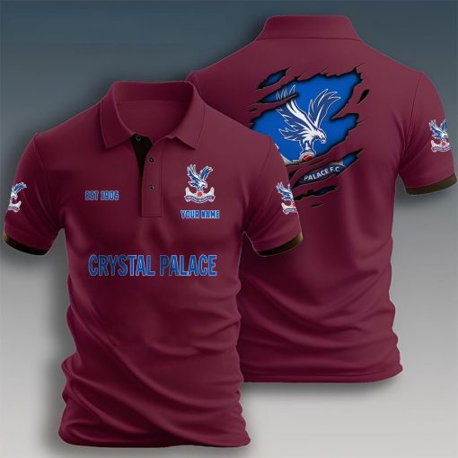 Crystal Palace FC Custom Name New Design Polo Shirt Crystal Palace FC Custom Name New Design Polo Shirt