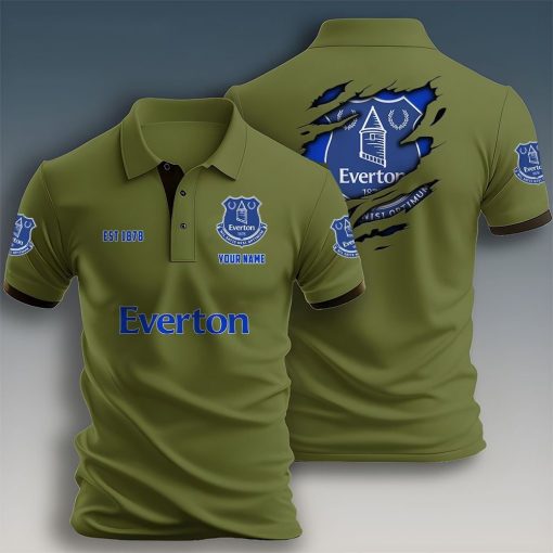 Everton FC Custom Name New Design Polo Shirt Everton FC Custom Name New Design Polo Shirt