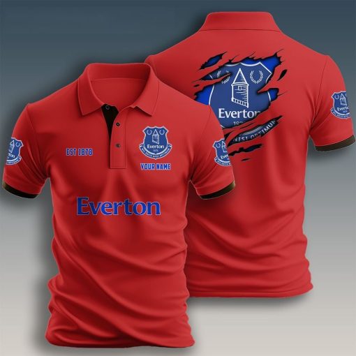Everton FC Custom Name New Design Polo Shirt Everton FC Custom Name New Design Polo Shirt