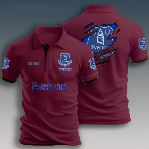 Everton FC Custom Name New Design Polo Shirt Everton FC Custom Name New Design Polo Shirt