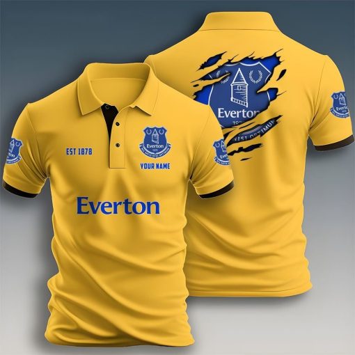 Everton FC Custom Name New Design Polo Shirt Everton FC Custom Name New Design Polo Shirt