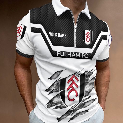 Fulham Custom Name New Design Zipper Polo Shirt