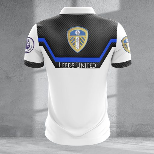 Leeds United Custom Name New Design Zipper Polo Shirt Leeds United Custom Name New Design Zipper Polo Shirt