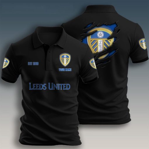 Leeds United Custom Name New Design Polo Shirt Leeds United Custom Name New Design Polo Shirt