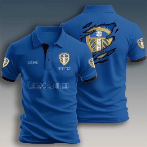 Leeds United Custom Name New Design Polo Shirt Leeds United Custom Name New Design Polo Shirt