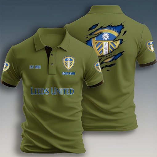 Leeds United Custom Name New Design Polo Shirt Leeds United Custom Name New Design Polo Shirt