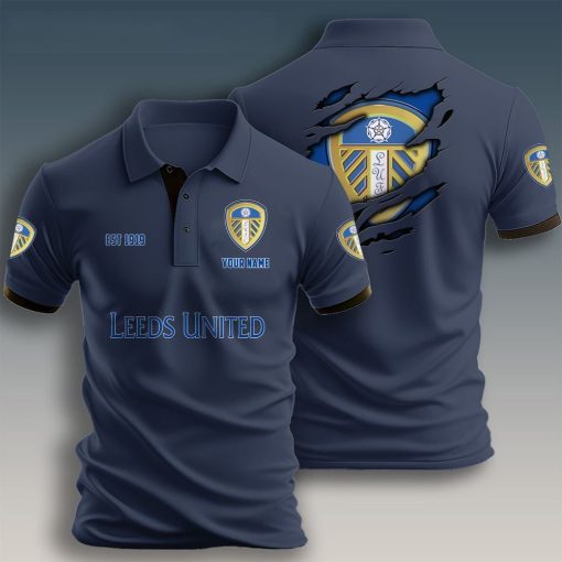 Leeds United Custom Name New Design Polo Shirt Leeds United Custom Name New Design Polo Shirt