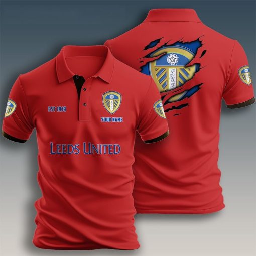 Leeds United Custom Name New Design Polo Shirt Leeds United Custom Name New Design Polo Shirt