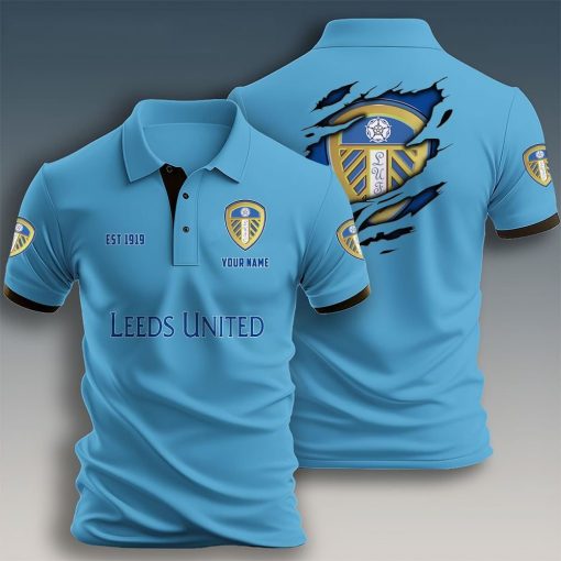 Leeds United Custom Name New Design Polo Shirt Leeds United Custom Name New Design Polo Shirt