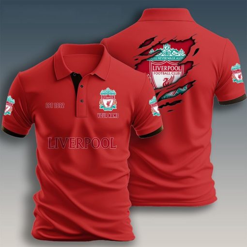 Liverpool FC Custom Name New Design Polo Shirt