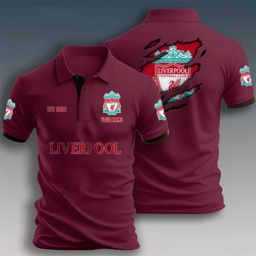 Liverpool FC Custom Name New Design Polo Shirt Liverpool FC Custom Name New Design Polo Shirt