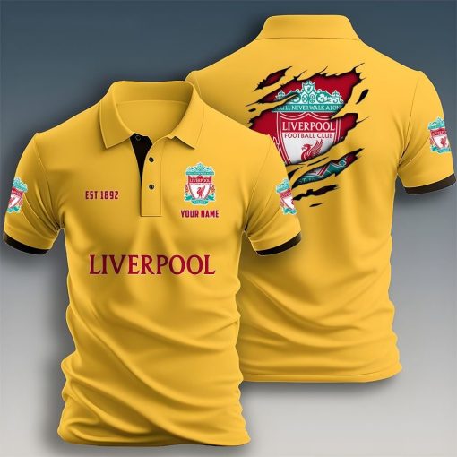 Liverpool FC Custom Name New Design Polo Shirt Liverpool FC Custom Name New Design Polo Shirt
