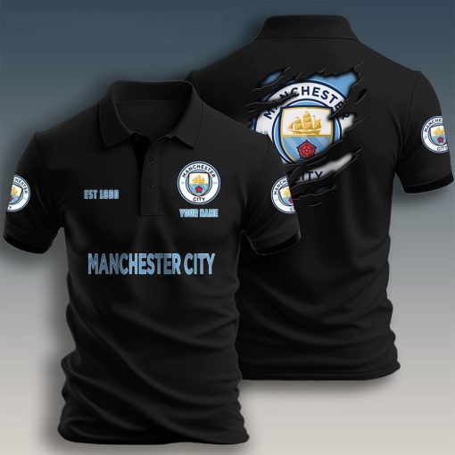 Manchester City Custom Name New Design Polo Shirt Manchester City Custom Name New Design Polo Shirt