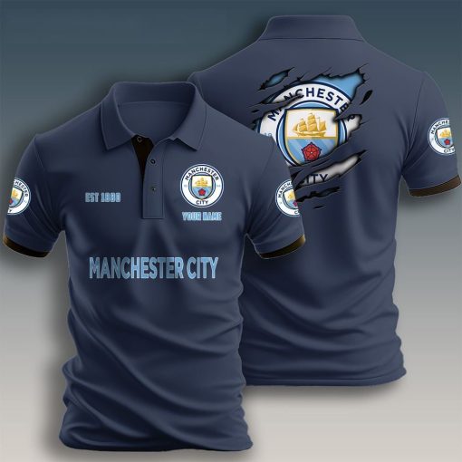 Manchester City Custom Name New Design Polo Shirt Manchester City Custom Name New Design Polo Shirt