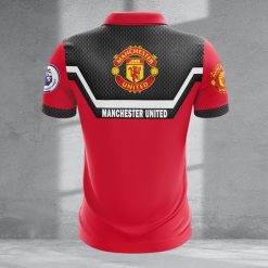 Manchester United Custom Name New Design Zipper Polo Shirt