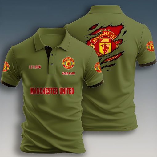 Manchester United Custom Name New Design Polo Shirt Manchester United Custom Name New Design Polo Shirt