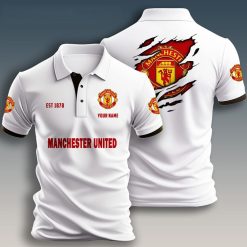 Manchester United Custom Name New Design Polo Shirt