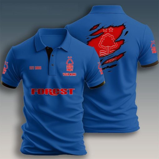 Nottingham Forest FC Custom Name New Design Polo Shirt Nottingham Forest FC Custom Name New Design Polo Shirt