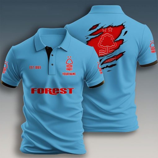 Nottingham Forest FC Custom Name New Design Polo Shirt Nottingham Forest FC Custom Name New Design Polo Shirt