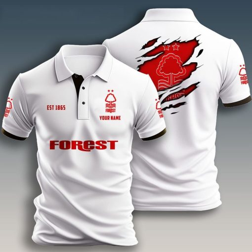 Nottingham Forest FC Custom Name New Design Polo Shirt Nottingham Forest FC Custom Name New Design Polo Shirt