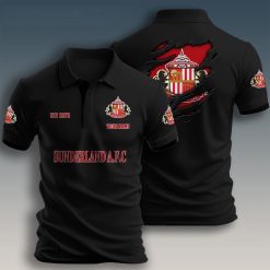 Sunderland AFC Custom Name New Design Polo Shirt