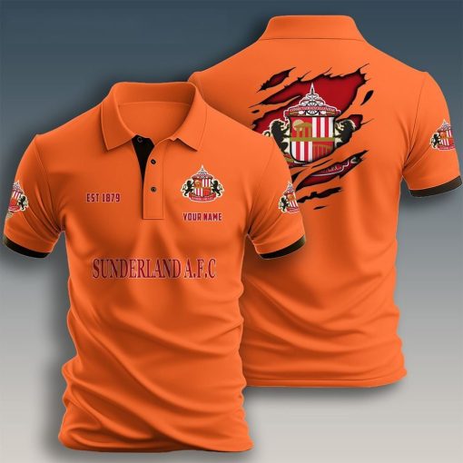 Sunderland AFC Custom Name New Design Polo Shirt Sunderland AFC Custom Name New Design Polo Shirt