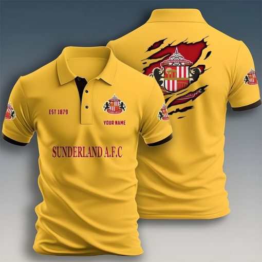 Sunderland AFC Custom Name New Design Polo Shirt Sunderland AFC Custom Name New Design Polo Shirt